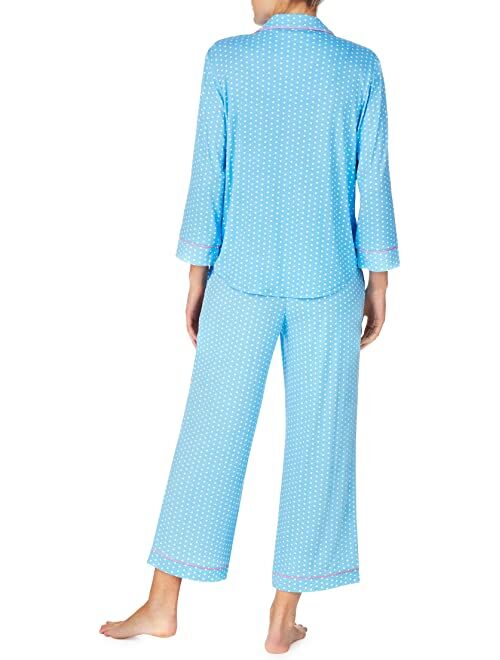 kate spade new york 3/4 Sleeve Cropped PJ Set