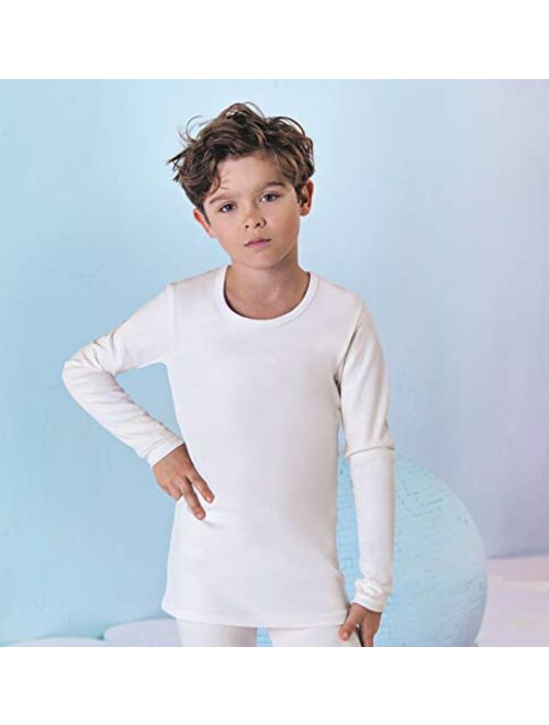 Brix Boys' Long Sleeve Tees - Tagless Crewneck Cotton Soft 4-pk Shirts. 2-20