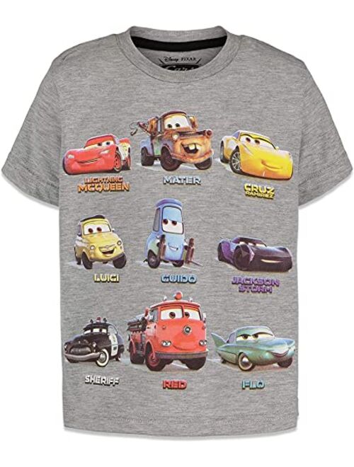 Disney Pixar Cars Lightning McQueen Tow Mater 3 Pack Graphic T-Shirts Infant to Big Kid