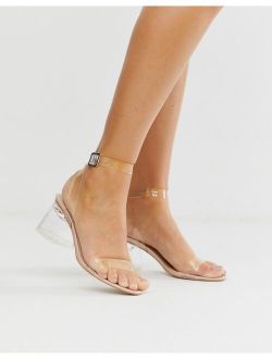 Afternoon mid clear heeled sandals