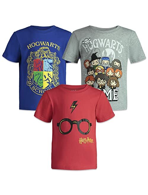 Harry Potter 3 Pack Pullover T-Shirts Toddler to Big Kid