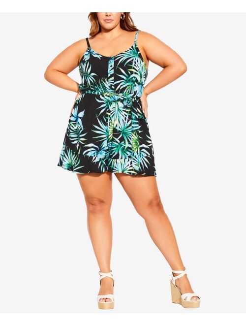 CITY CHIC Trendy Plus Size Phi Phi Fun Romper
