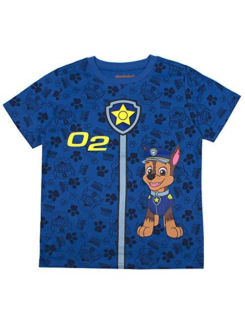 Paw Patrol Boys' Nickelodeon T-Shirt Pack for Toddlers, 4-7 (Pack of 3)