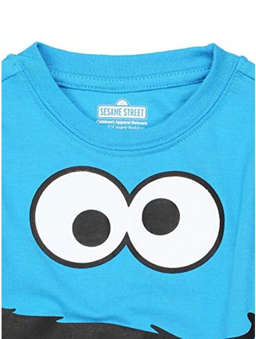 Sesame Street Characters Boys Layered Long Sleeve Graphic Tee Shirt