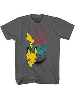 Mad Engine Pokemon Pikachu Big Boys Short Sleeve T-Shirt
