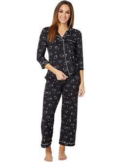 Fashion 3/4 Sleeve Long PJ Set