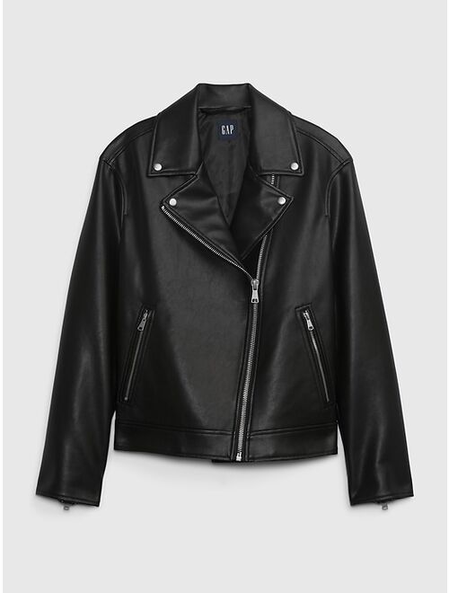 Gap Faux-Leather Moto Jacket