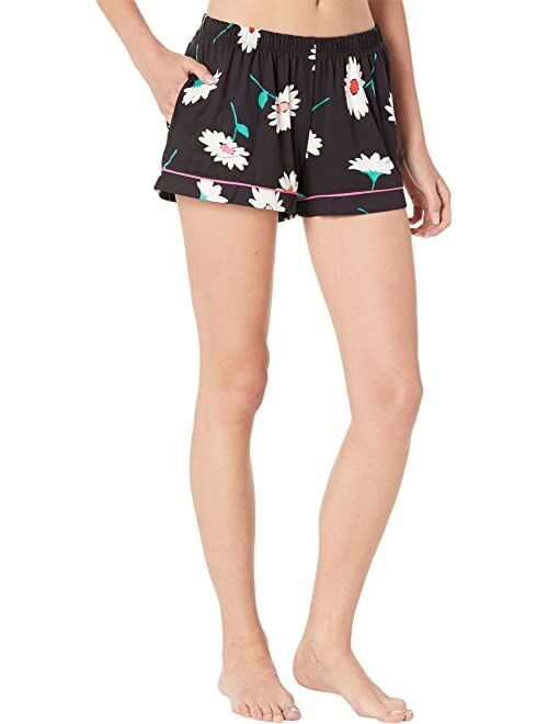 kate spade new york Short Sleeve Notch Short PJ Set