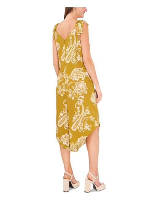 VINCE CAMUTO Women's Printed Tie Sleeveless Jumpsuit
