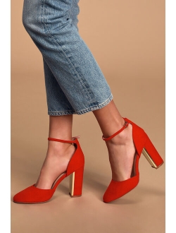 Laura Champagne Satin Ankle Strap Heels