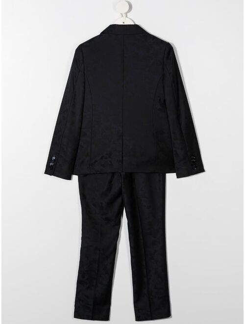 Dolce & Gabbana Kids single-breasted jacquard two-piece suit