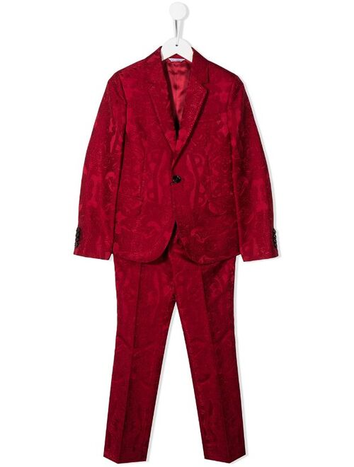 Dolce & Gabbana Kids brocade two-piece suit