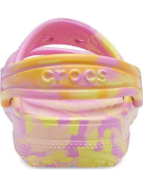 Crocs Kids Classic Marbled Tie-Dye Sandal (Toddler)