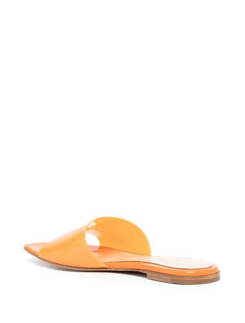 Gianvito Rossi semi-transparent flat sandals