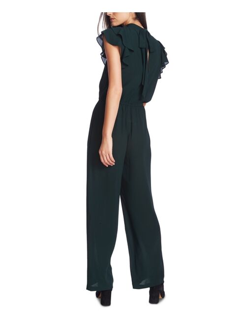 1.STATE V-Neck Flutter-Sleeve Jumpsuit