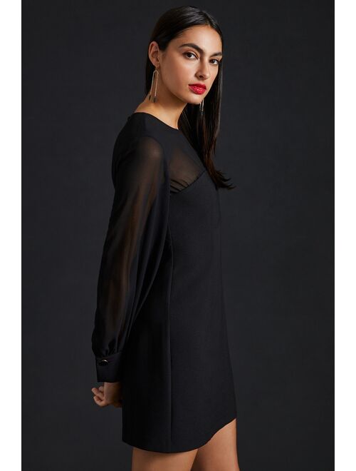 Buy Maeve Sheer Long-Sleeve Mini Dress online | Topofstyle