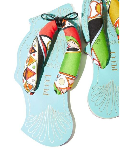 PUCCI graphic-print padded flip-flops