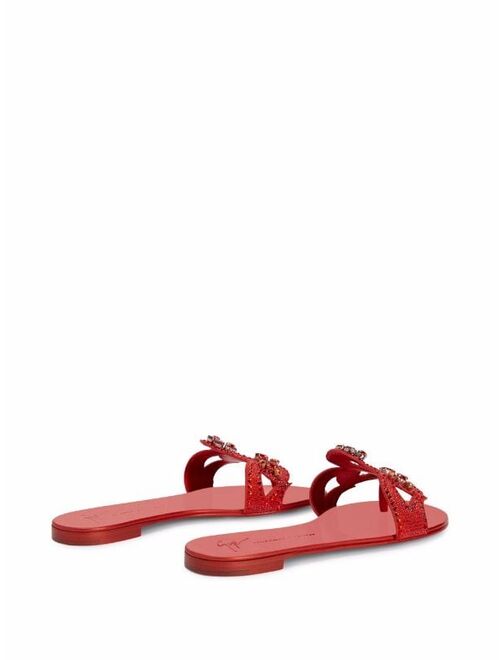 Giuseppe Zanotti Turchesite flat sandals