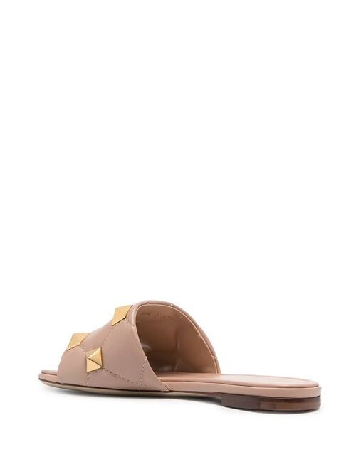Valentino Garavani Rockstud quilted flat sandals