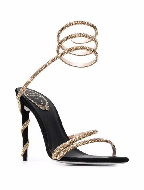 Rene Caovilla Margot crystal-embellished spiral sandals