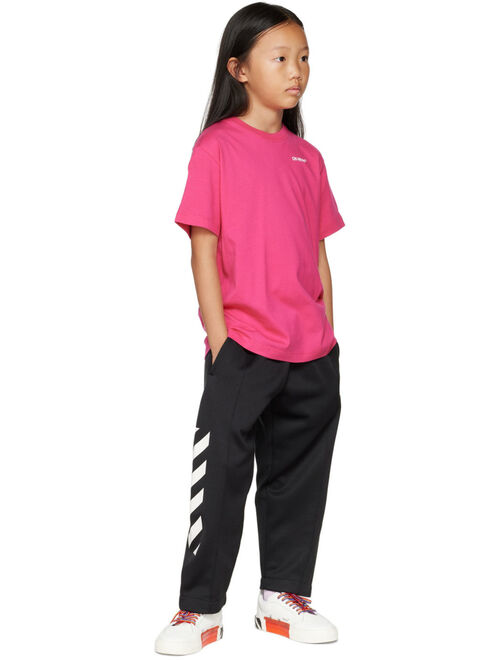 OFF-WHITE Kids Pink Rubber Arrow T-Shirt