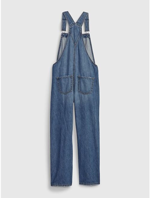 Gap Kids Loose Overalls with Washwell