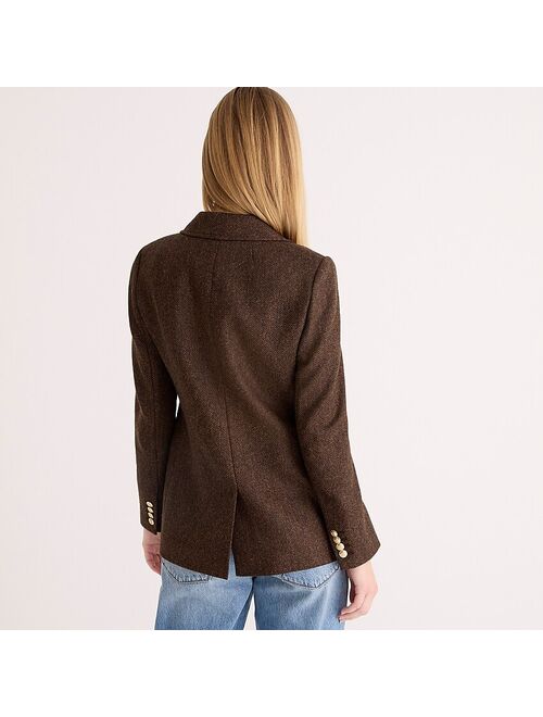Buy J.Crew Bristol blazer in chocolate herringbone wool online Topofstyle