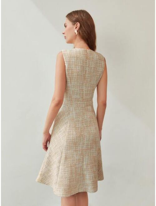 MOTF Premium Tweed Sleeveless Dress