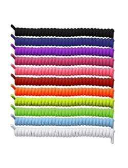 Uncommon Elastic No Tie Curly Shoe Laces Coiler Elastic Twisty Unisex Fits Kid or Adult E&D Shop