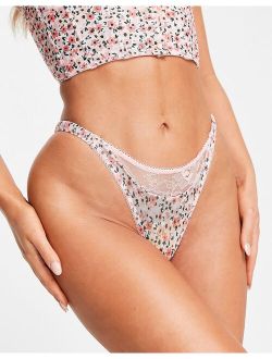 Wild Lovers Shelly tanga thong in floral