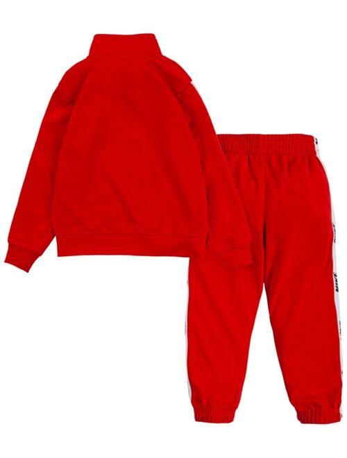 Nike Toddler Boys Wordmark Taping Tricot Jacket and Joggers, 2 Piece Set