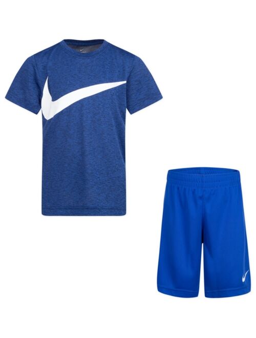 Nike Little Boys Dri-FIT Dropsets T-shirt and Shorts, 2-Piece Set
