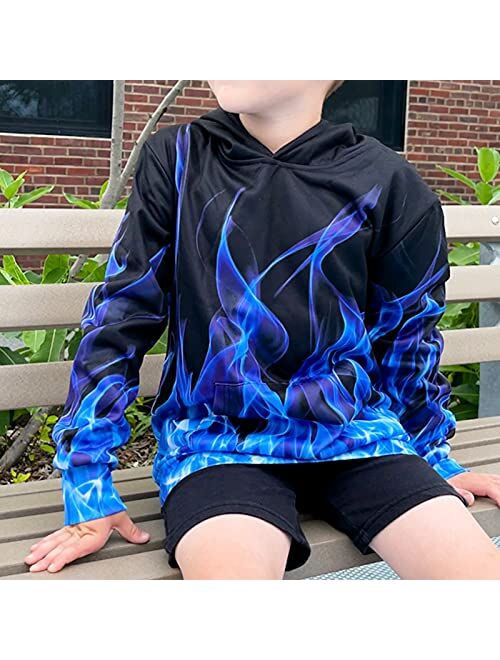 UNICOMIDEA Boys Girls 3D Print Pullover Hoodie Kids Hooded Sweatshirts with Pocket for 6-16T