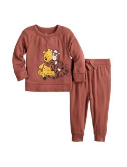 Baby Boy Disney Winnie the Pooh Cozy Sweatshirt & Jogger Pants Set by Jumping Beans