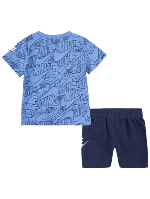 Nike Toddler Boys Read Print T-shirt and Shorts, 2-Piece Set