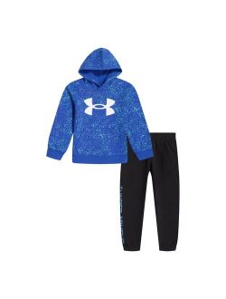 Toddler Boy Under Armour Galaxy Speckle Graphic Hoodie & Wordmark Jogger Pants Set