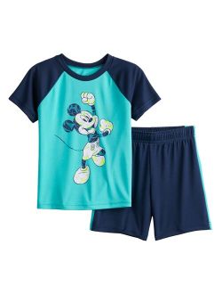 Disney's Mickey Mouse Toddler Boy Active Raglan Tee & Shorts Set by Jumping Beans
