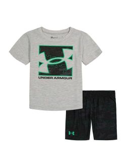 Boys 4-7 Under Armour Pop Camo Graphic Tee & Shorts Set