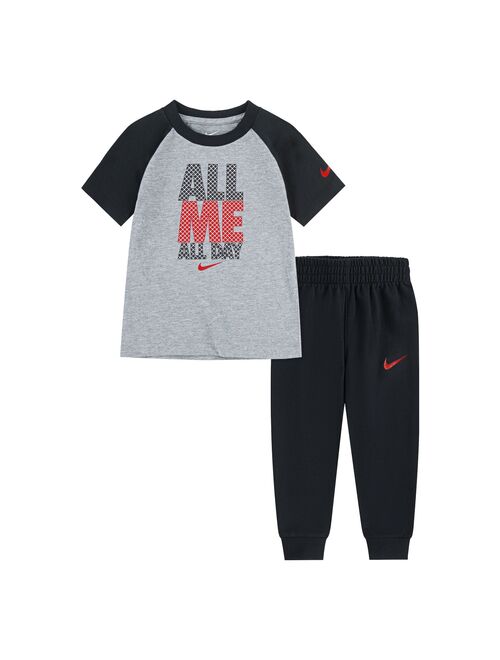 Toddler Boy Nike "All Me, All Day" Graphic Tee & Jogger Pants Set