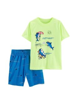 Toddler Boy Carter's Whale Graphic Tee & Shorts Set