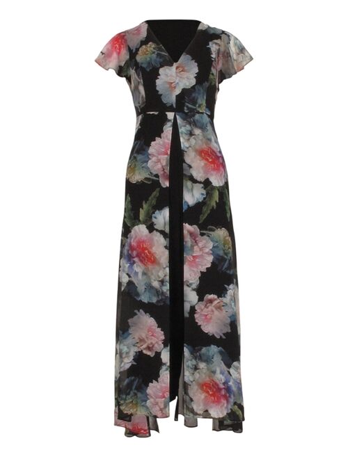 ADRIANNA PAPELL Floral Print Jumpsuit