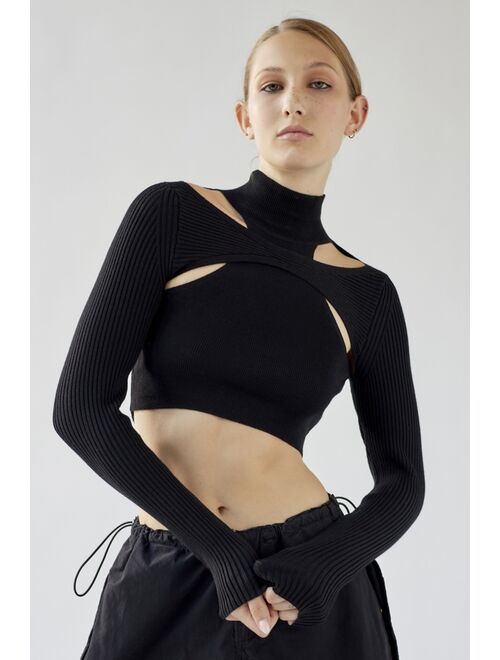 Urban Outfitters UO Ruby Cutout Turtleneck Sweater