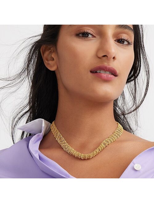 J.Crew Gold mesh chain necklace