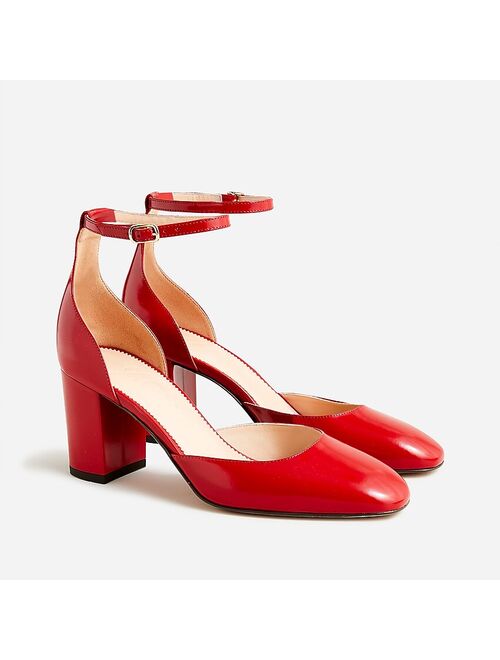 J.Crew Maisie ankle-strap heels in leather