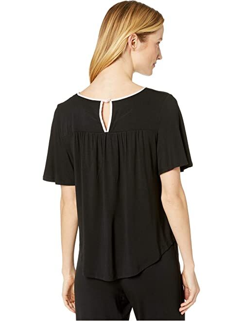 kate spade new york Evergreen Modal Jersey Short Sleeve Cropped PJ Set