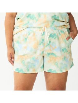 Plus Size Sonoma Goods For Life Drawstring Fleece Shorts