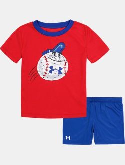 Boys' Toddler UA Monster Baseball Shorts Set
