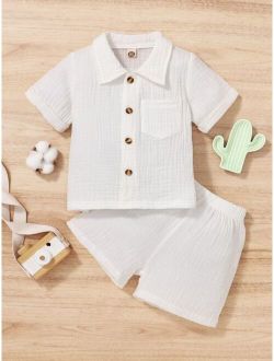 Baby Pocket Patched Top Shorts