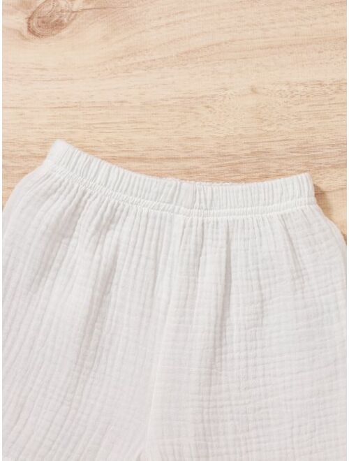 Shein Baby Pocket Patched Top Shorts
