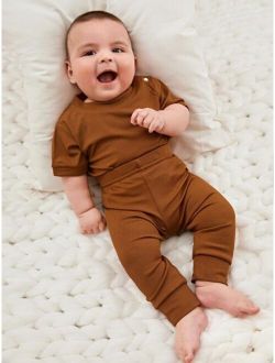 Baby Rib knit Tee Pants